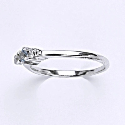 Čištín stříbrný s akvamarínem, T 1264