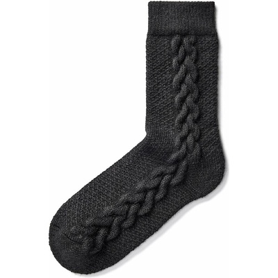 Vlnka Tradičné ovčie ponožky Merino čierna