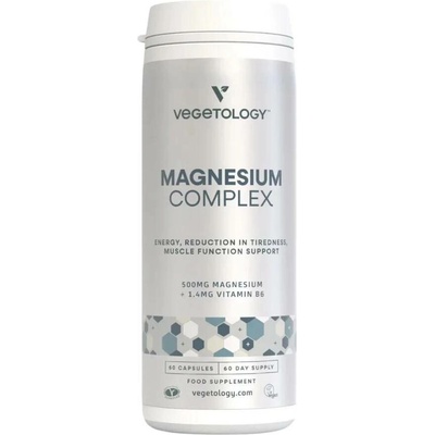 Vegetology Hořčíkový komplex + Vitamín B6 60 kapslí