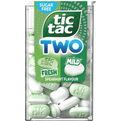 Tic Tac Two Spearmint s mátovou příchutí 38,5 g