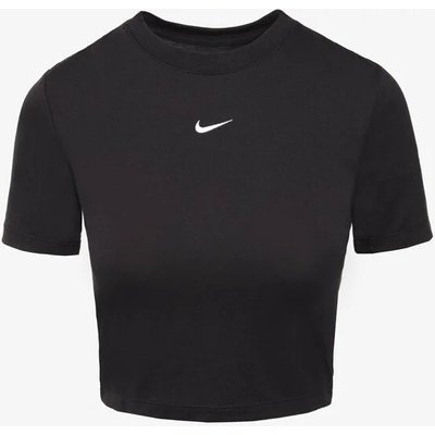 Nike Тениска W Nsw Tee Essntl Slim Crp Lbr дамски Дрехи Тениски FB2873-010 Черен XS (FB2873-010)