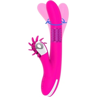 Diversia Въртящ се рабит вибратор с перли Diversia Rotation