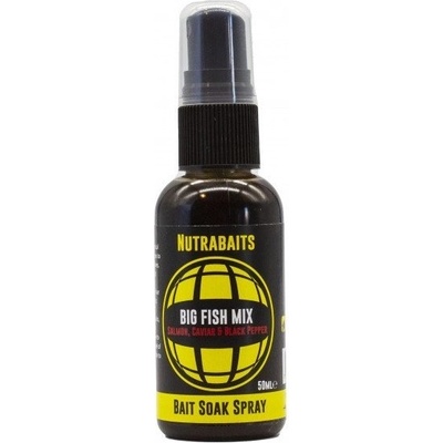 Nutrabaits Spray Big Fish Mix Salmon Caviar Black Pepper 50ml