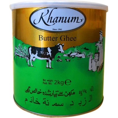 Khanum Olej přepuštěné Máslo ghee 2 kg – Zboží Dáma