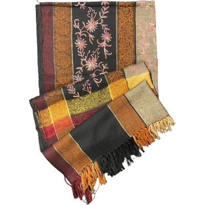 Top textil Originální šála s výraznou výšivkou