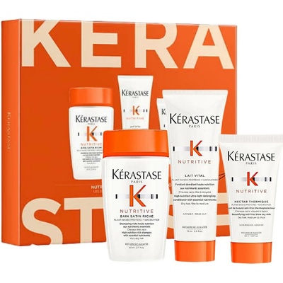 Kérastase Nutritive Discovery darčeková sada šampon 80 ml + kondicionér 75 ml + termo mléko 50 ml