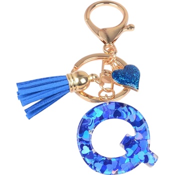 HARAHU Ключодържател Азбука - q / Тъмносиня kp37877 (37877)