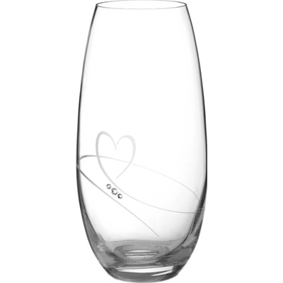 Diamante skleněná váza Romance s kamínky Swarovski 25 cm – Zboží Dáma