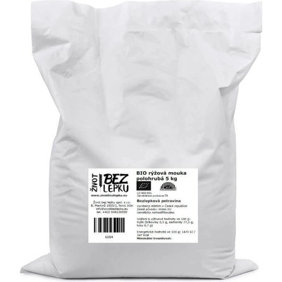Život bez lepku BIO ryžová múka polohrubá 5 kg