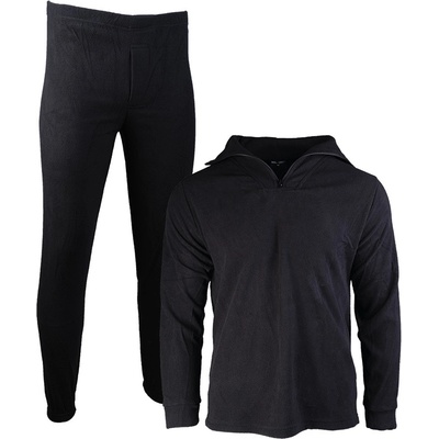 Komplet Thermofleece s golierikom čierny