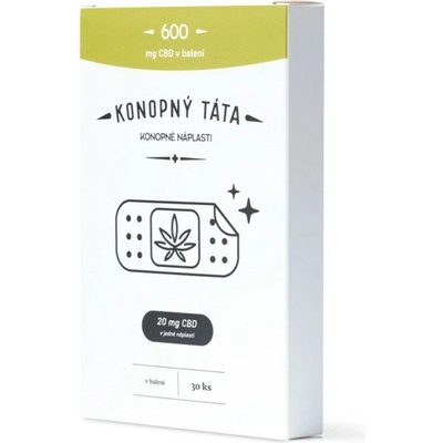 KONOPNÝ TÁTA CBD NÁPLASTI 600 mg – Zbozi.Blesk.cz