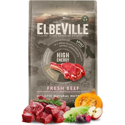 Elbeville Adult All Breeds Fresh Beef High Energy 4 kg