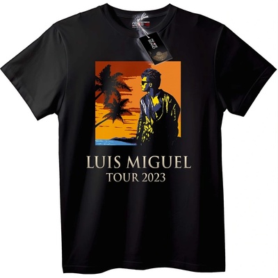NOONEBRAND Тениска Luis Miguel Турне 2023 - 6XL, Black