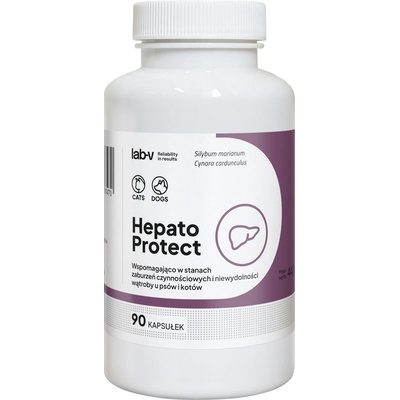 Lab V Hepato Protect Podpora funkce jater pro psy a kočky 90 kapslí