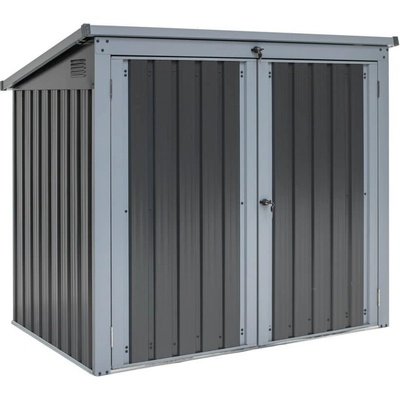 Westmann oceľový box na odpadky 2 x 240 l 101 x 158 x 134 cm antracitový ISBS-T2D
