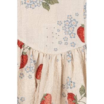 Konges Sløjd Детска памучна рокля Konges Sløjd AVA SS BOW DRESS GOTS (KS104650.PPY2)