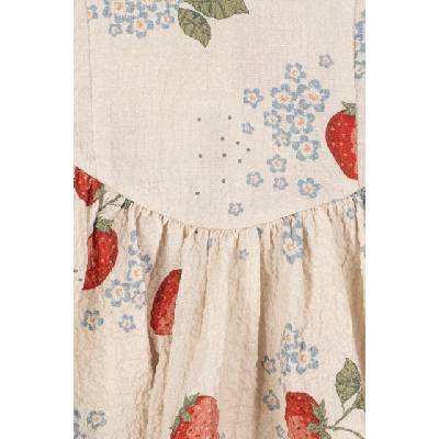 Konges Sløjd Детска памучна рокля Konges Sløjd AVA SS BOW DRESS GOTS (KS104650.PPY2)