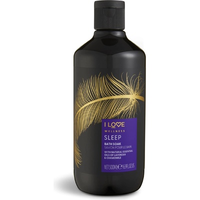 I Love Cosmetics Wellness Sleep Етерични масла Подхранване и овлажняване Лайка и лавандула Накисване за баня 500 ml