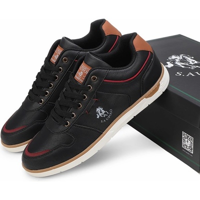 S. A UPOLO Мъжки ежедневни обувки - Черни 1970 (1065_Черно)