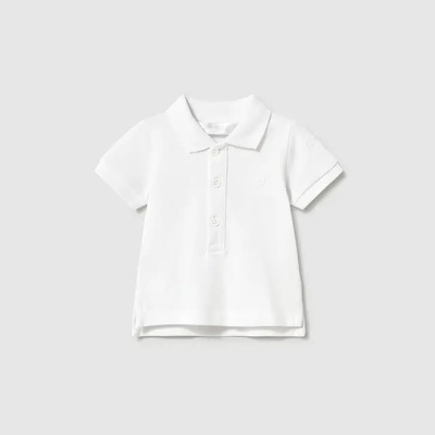 MAYORAL Поло тениска къс ръкав Бяла за новородено момче Mayoral