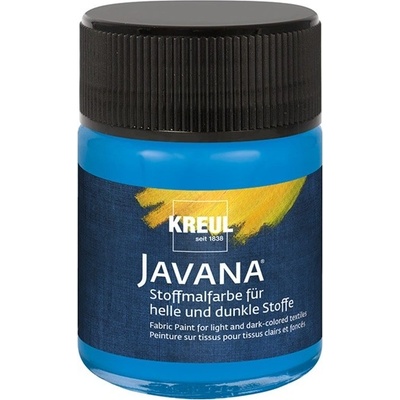 Farba na svetlý a tmavý textil JAVANA 50 ml modrá