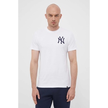 47 brand Памучна тениска 47 brand MLB New York Yankees в бяло с принт (BU017TMBECT587291WW)