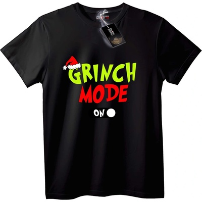 NOONEBRAND Тениска Grinch Режим включен - 6XL, Black