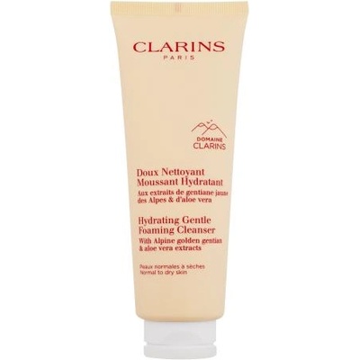 Clarins Hydrating Gentle Foaming Cleanser почистващ пенлив крем за нормална към суха кожа 125 ml за жени