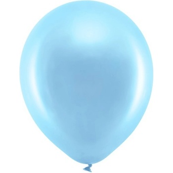 Party Deco Латексови Балони Металик, Синьо 30см
