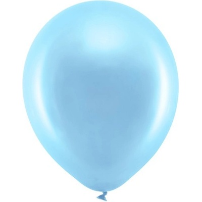 Party Deco Латексови Балони Металик, Синьо 30см