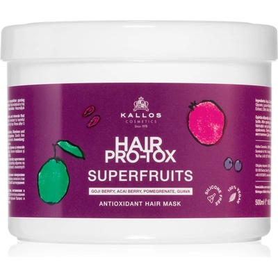 Kallos Hair Pro-Tox Superfruits регенерираща маска за уморена коса без блясък 500ml