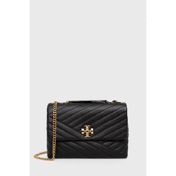 Tory Burch Кожена чанта Tory Burch Kira Chevron в черно 90446.001 (90446.001)