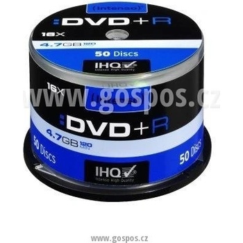 Intenso DVD+R 4,7GB 16x, cakebox, 50ks (4111155)
