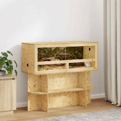 VidaXL terárium z OSB s podstavcem hnědé 100 x 40 x 90 cm 9799.3397894