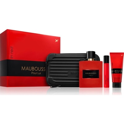 Mauboussin Pour Lui Mauboussin Pour Lui In Red EDP 100 ml + Mauboussin Pour Lui In Red EDP 20 ml + Mauboussin Pour Lui In Red telové mlieko 75 ml