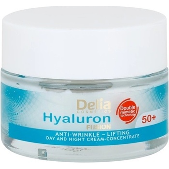 Delia Cosmetics Hyaluron Fusion spevňujúci protivráskový krém 50+ (Anti-Wrinkle Lifting) 50 ml