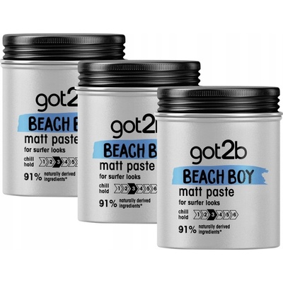 Schwarzkopf got2b matující pasta Beach Boy 3x100 ml