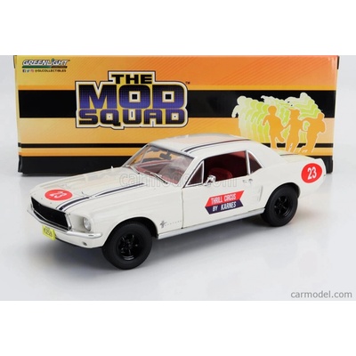 Greenlight Ford usa Mustang Coupe N 23 Thrill Circus By Karnes 1967 The Mod Squad Bílá 1:18