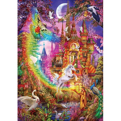 Art Puzzle - Puzzle Marchetti: Rainbow Castle - 500 piese