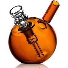 GRAV® skleněný Bong Kapesní Bubbler Jantarová 9 cm