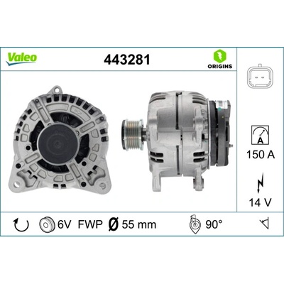 Alternátor VALEO 443281