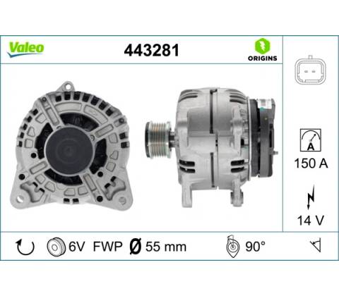 Alternátor VALEO 443281