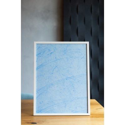 nanoSPACE Obraz z nanovláken Blue – limitovaná edice Nano Hybrid Spray Barva: Bílá, Velikost obrazu: 30x40