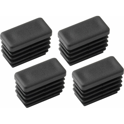 Walteco Zátka 40x20 mm čierna 4 ks 85016