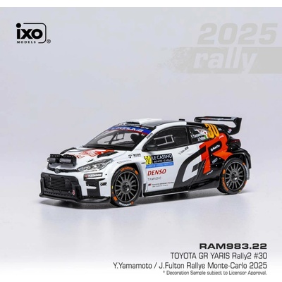 Toyota GR Yaris Rally2 Rally Monte Carlo 2025 30 Yamamoto Fulton IXO 1:43