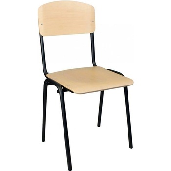 Посетителски стол Wood, метална основа, до 120 kg, бук (4010100376)