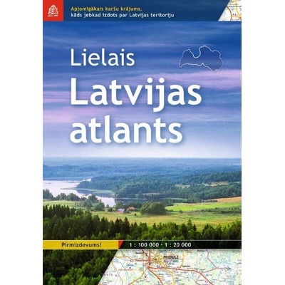 atlas Latvija 1:100 t. (Lotyšsko)