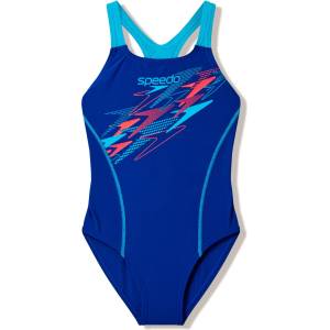 Speedo Детски бански костюм Speedo Kid's Medley Logo Medalist Swimsuit - Night Watch / Hyperteal - размер 140 (EU) (750-0878-1413)