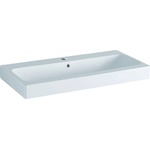 Geberit iCon - Умивалник 75х49 см, с преливник, отвор за смесител, KeraTect, бял 124075600 (124075600)