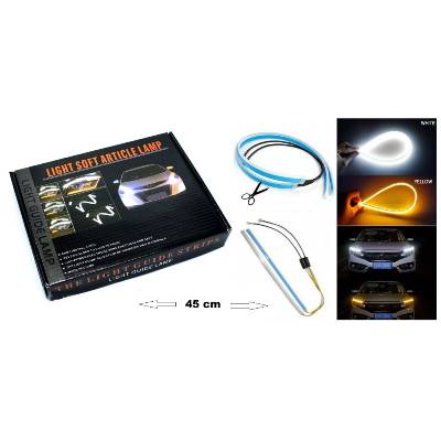 Комплект led дневни светлини с функция бягащ мигач 45 см, 6700 К, 2 броя